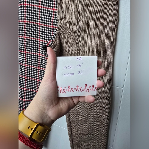 Rowing Blazers Wool Blend Mixed Print Plaid Fish and Bone Trouser 33”W - Picture 8 of 11